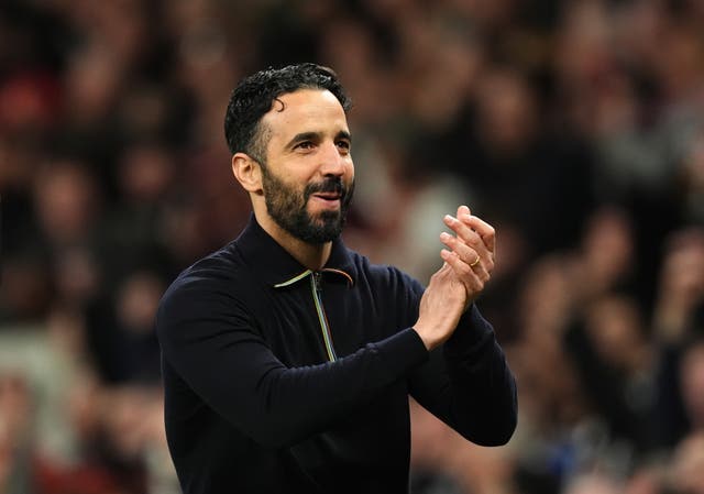 <p>Ruben Amorim sounded a more positive note ahead of United’s match in Chicago </p>