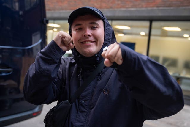 <p>Kneecap member Liam Og O hAnnaidh performs under the name Mo Chara (PA)</p>