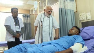 Indian PM visits British lone survivor of Air India crash in hospital 