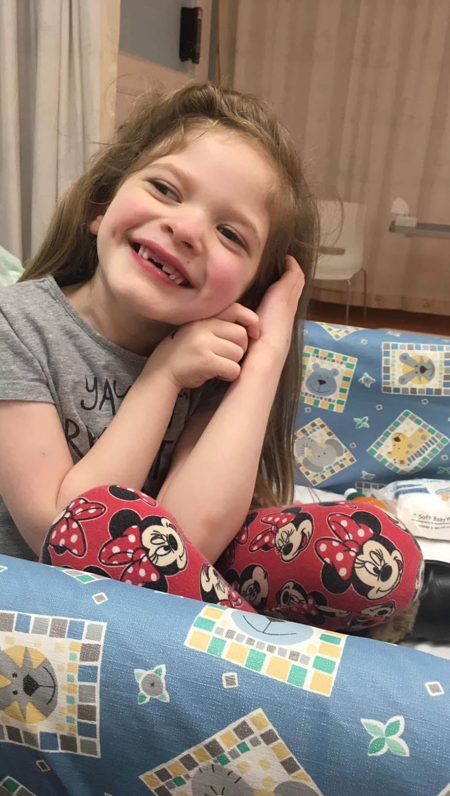 Sofia loves to listen to Metallica in hospital as it makes her feel safe and happy