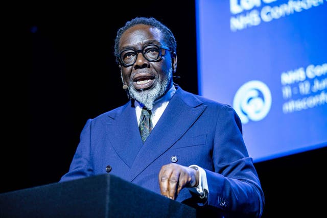 Lord Victor Adebowale said that his mother received a ‘black service’ while she died (NHS ConfedExpo/PA)