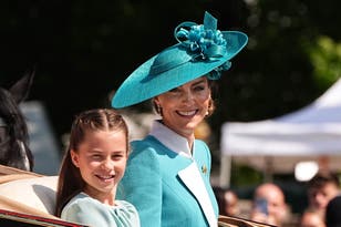 Watch Kate and Charlotte’s sweet moment at Trooping the Colour