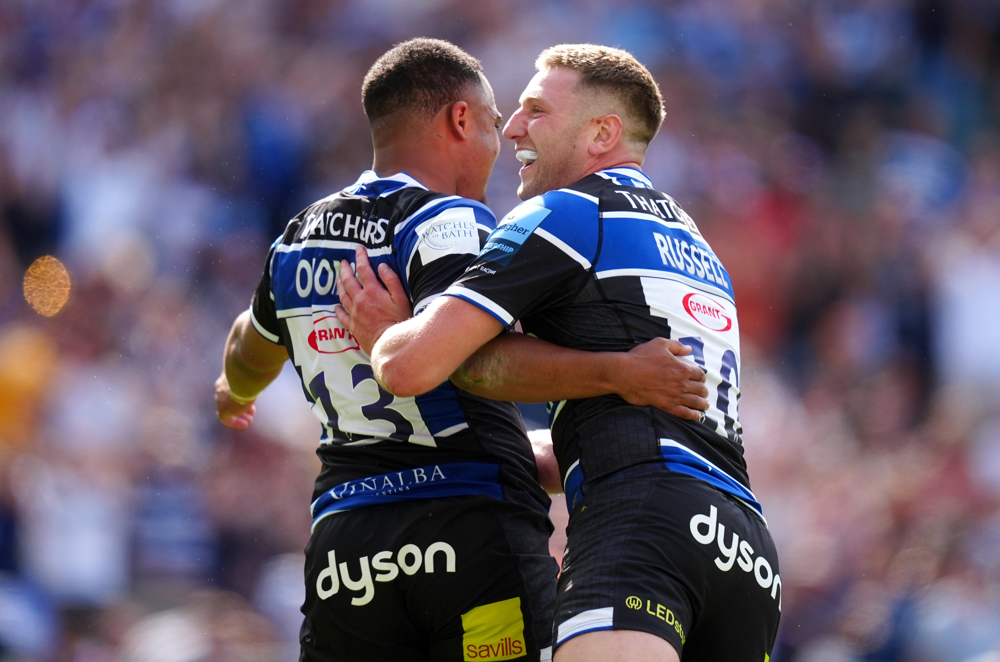 Finn Russell (right) starred for Bath