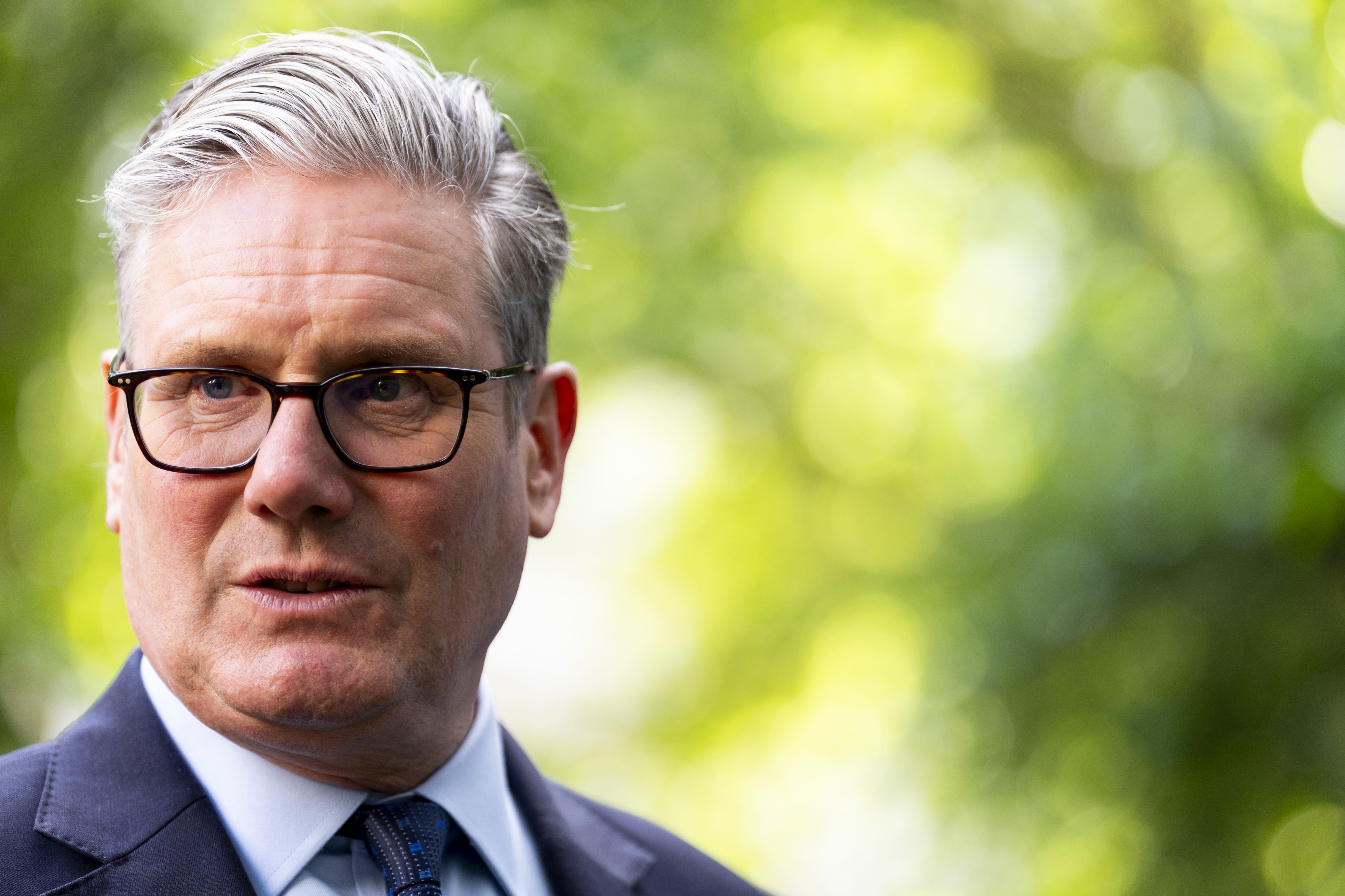 Prime Minister Sir Keir Starmer is not currently planning to change his position on Palestinian recognition (Jordan Pettitt/PA)
