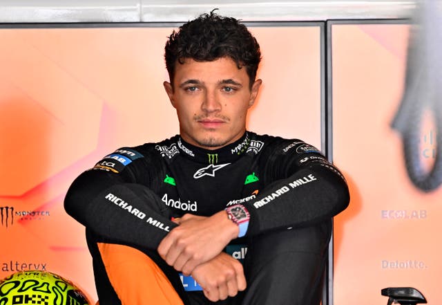 <p>McLaren's Lando Norris is frustrated with his form</p>