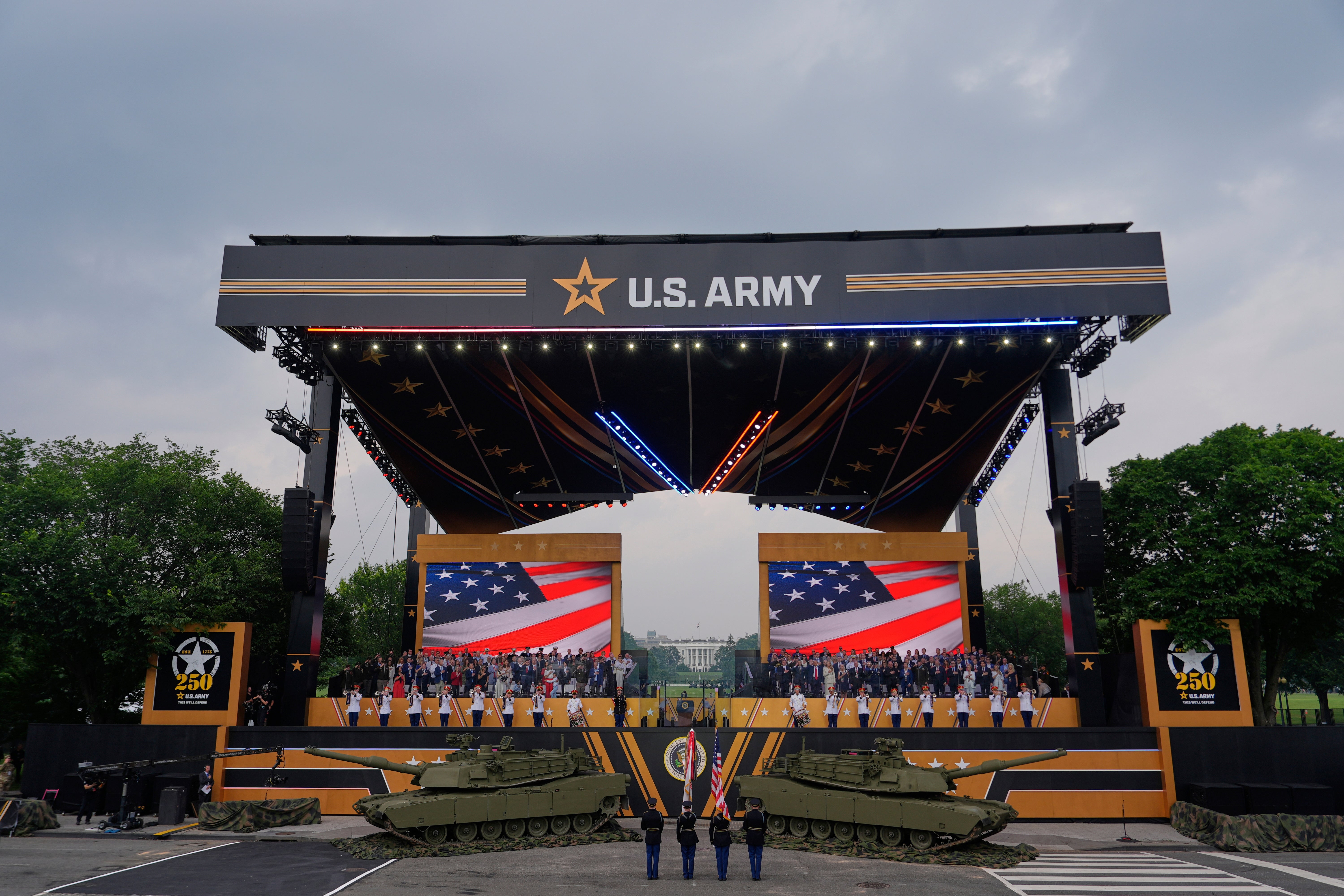 APTOPIX Trump Military Parade