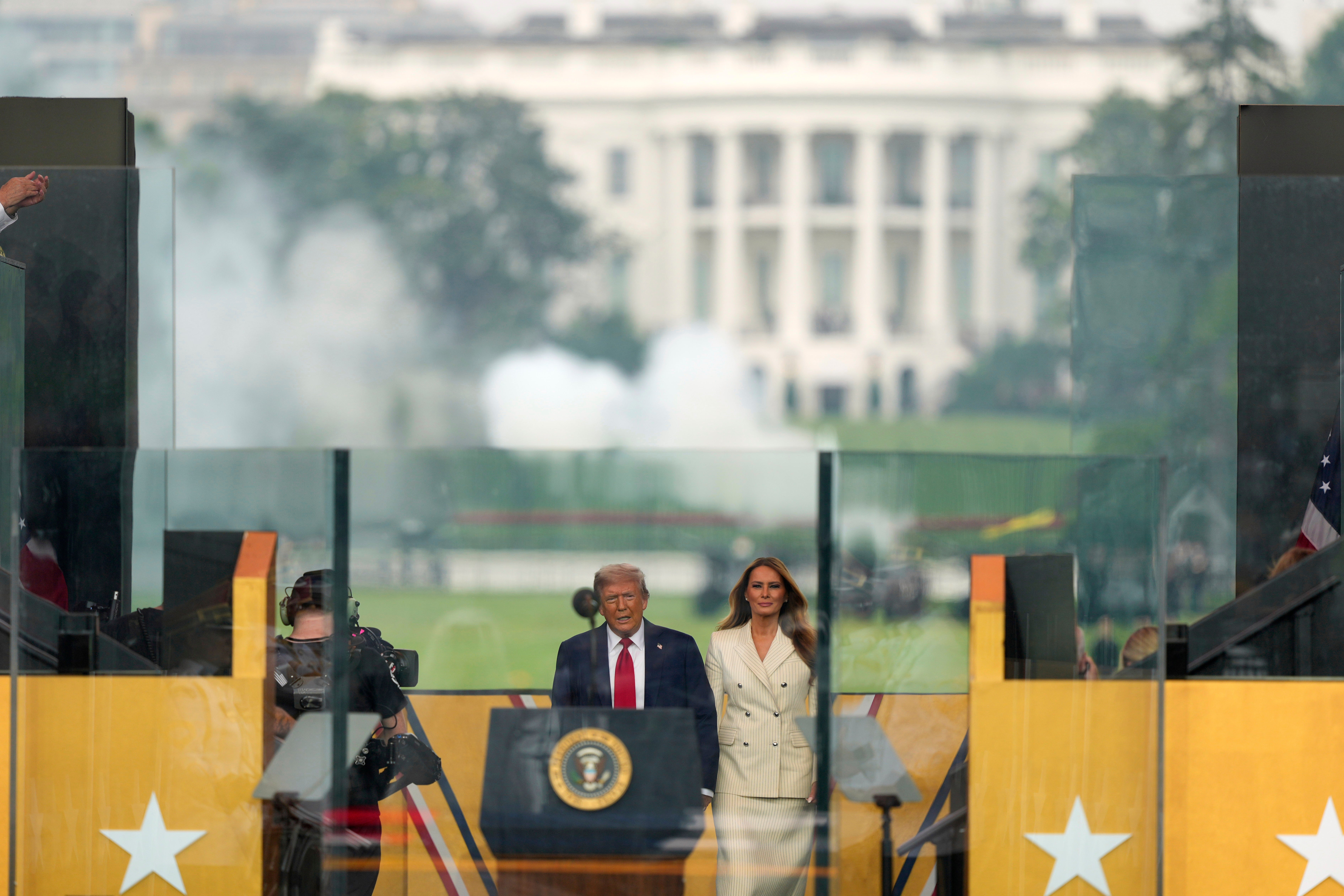 APTOPIX Trump Military Parade