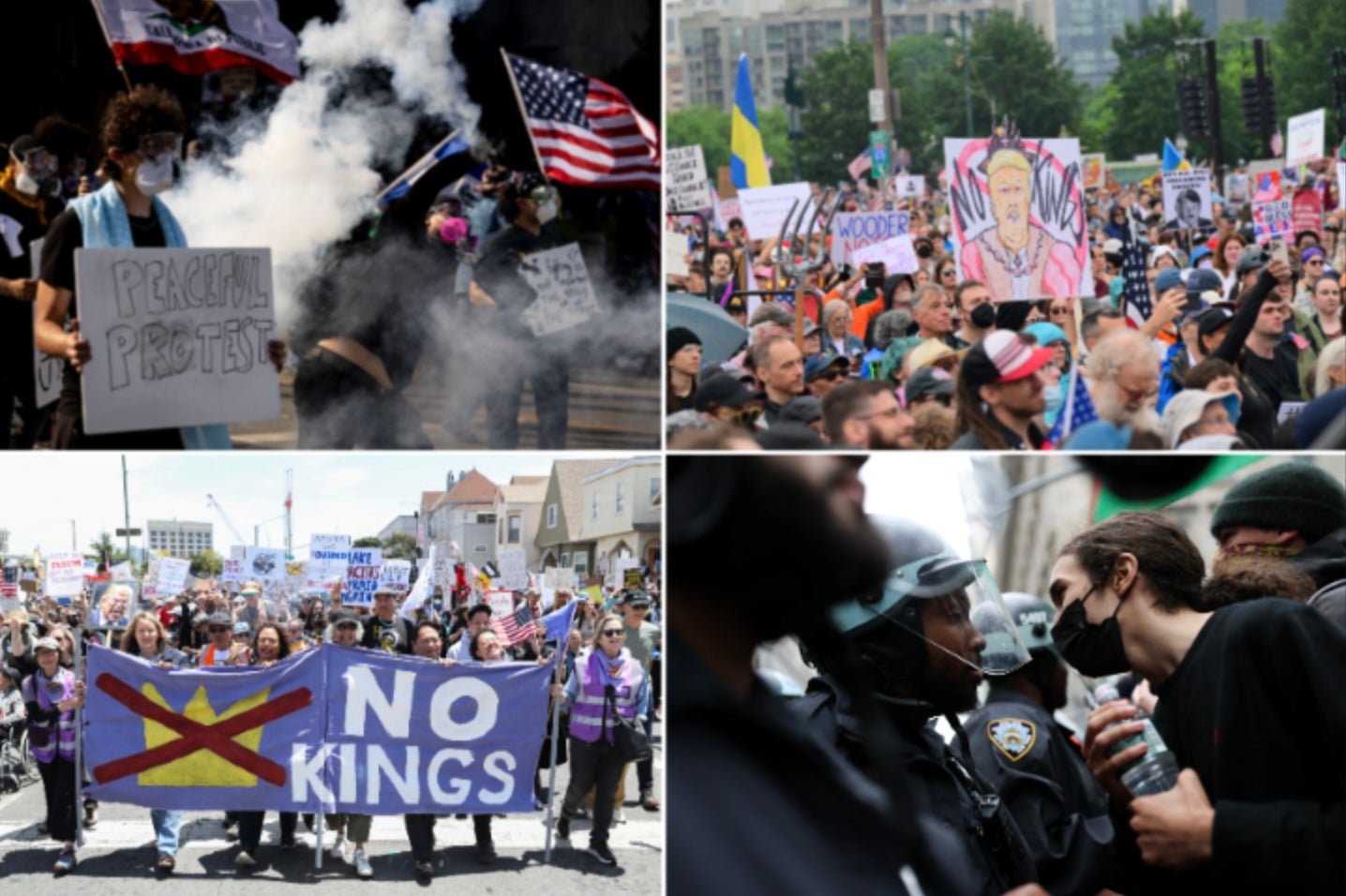 <p>The ‘No Kings’ demonstrations spanned 2,000 locations and were planned in defiance of Trump’s military parade for the Army’s 250th anniversary and, coincidentally, marking the president’s 79th birthday. </p>