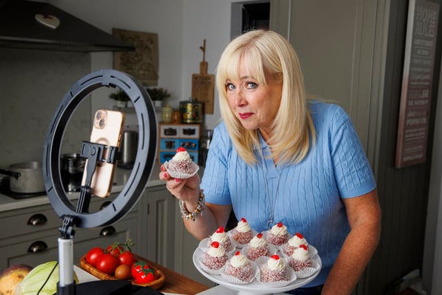 TikTok star Cheryl Smyth from, Cheryl bakes cakes, at here home in Larne, Northern Ireland (Liam McBurney/PA)
