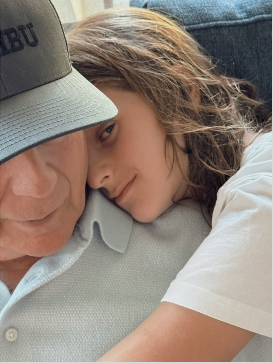Willis with his daughter, Evelyn