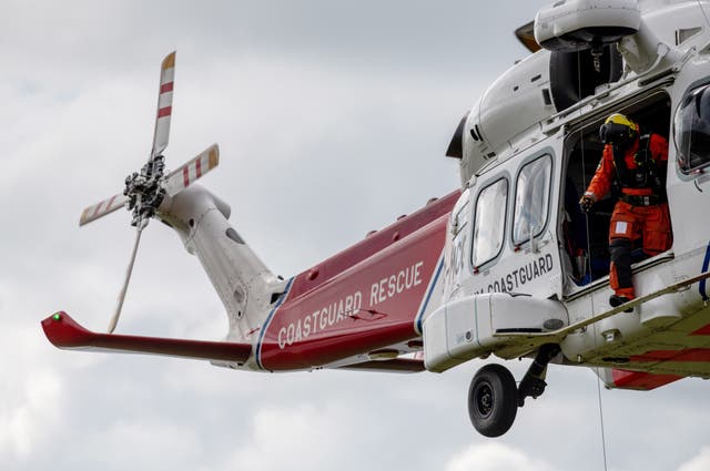 <p>A coastguard helicopter was used in the search for the teen</p>