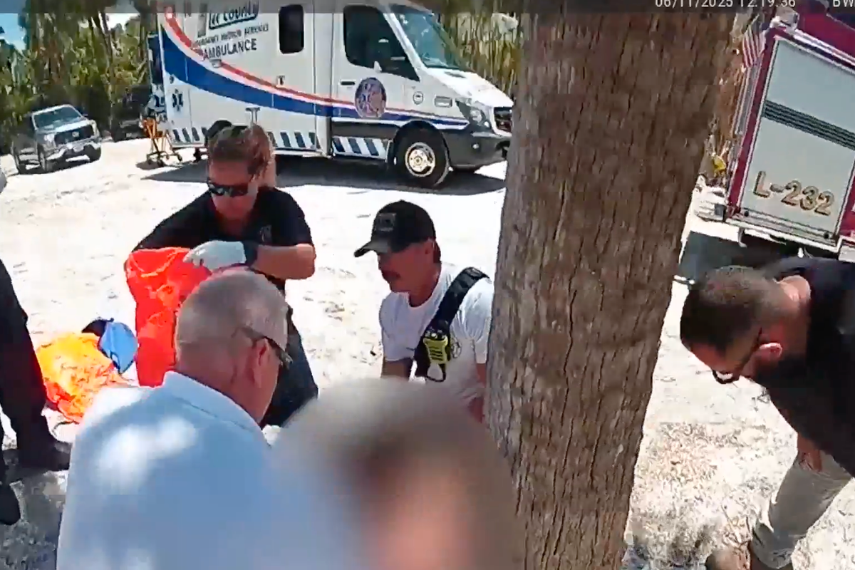 Bodycam footage shows horrifying moment cops helped Florida girl with severed hand after shark attack