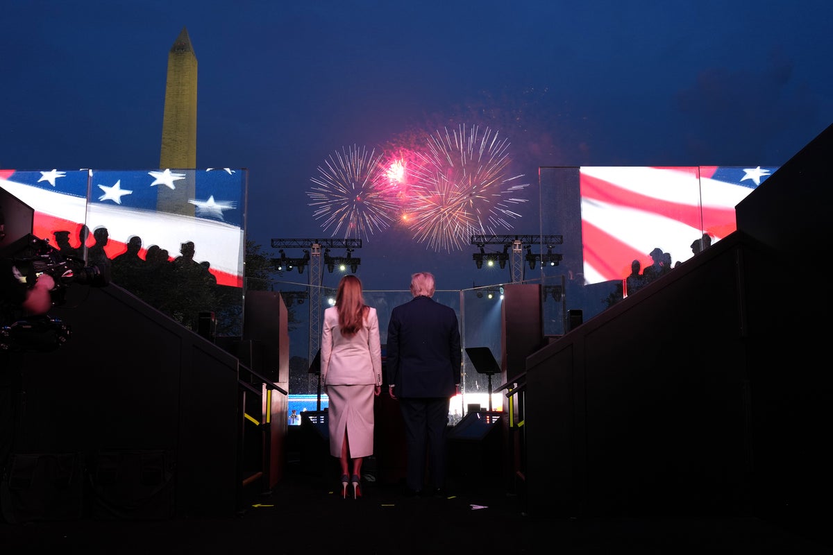 Trump military parade live: President celebrates 79th birthday with DC parade and massive firework display