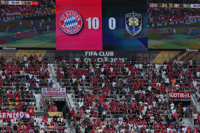 <p>Bayern Munich won 10-0 in their Club World Cup opener against Auckland</p>