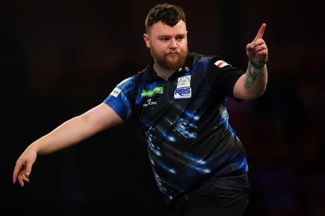 Josh Rock, pictured, celebrated World Cup glory alongside Daryl Gurney (Zac Goodwin/PA)