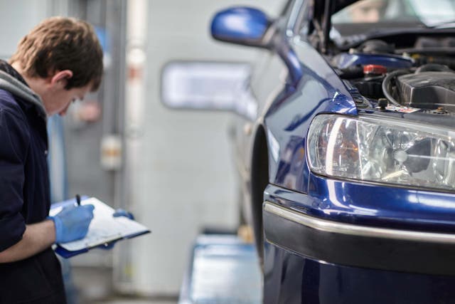 Drivers often also receive a list of advisories for minor issues after an MOT (Alamy/PA)