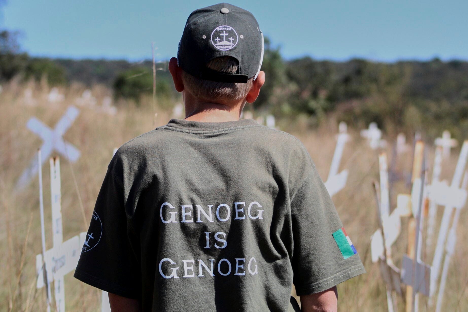 Jano de Lange, wearing a shirt that reads,