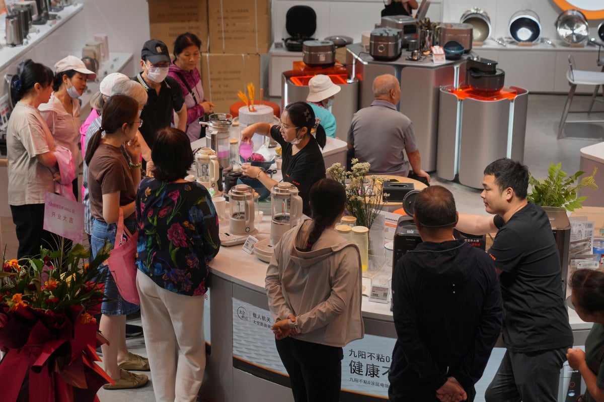 China gets boost in retail sales as export goods stay home, while tariffs hit factory output
