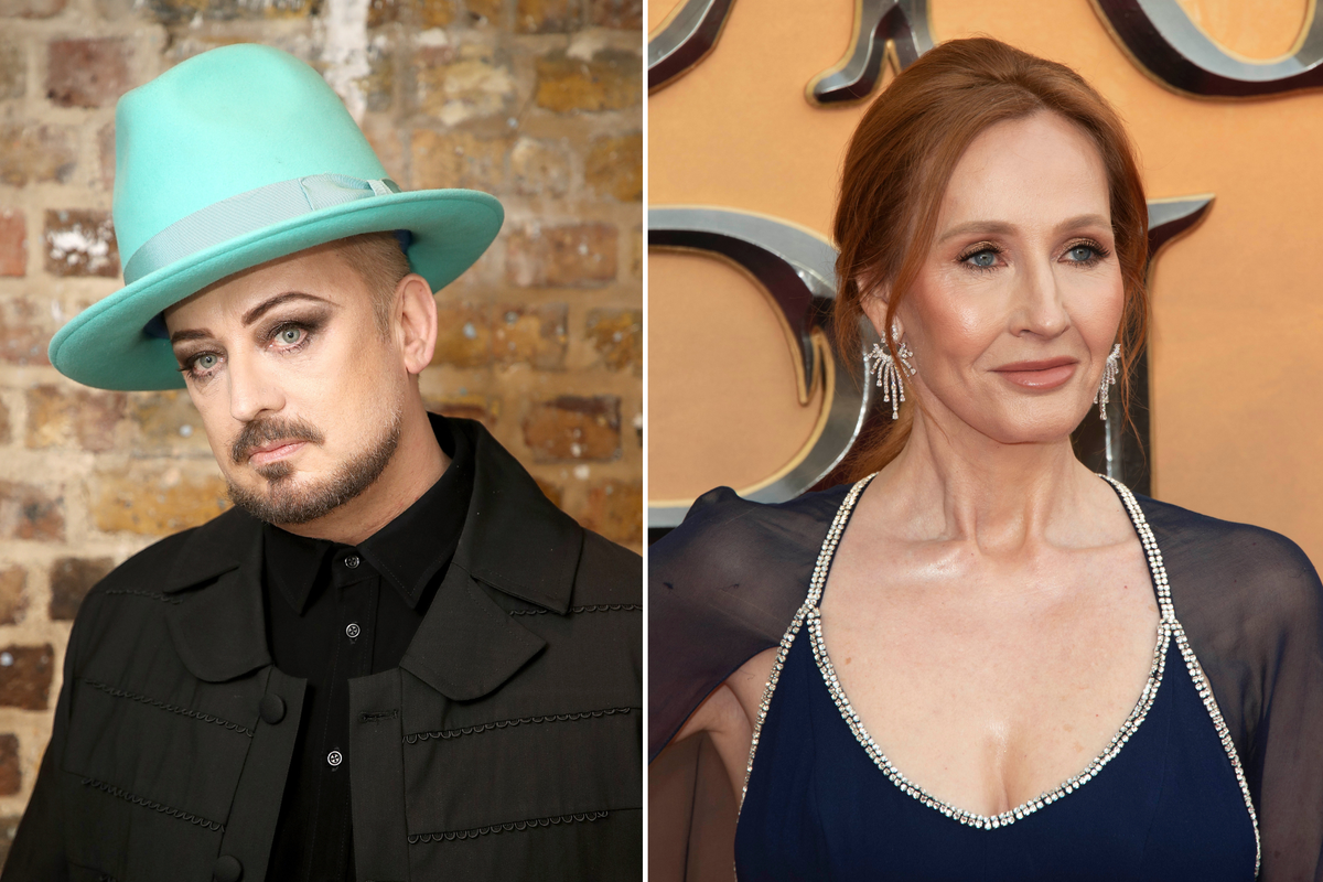 Boy George embroiled in social media dispute with ‘bored rich bully’ JK Rowling over trans rights