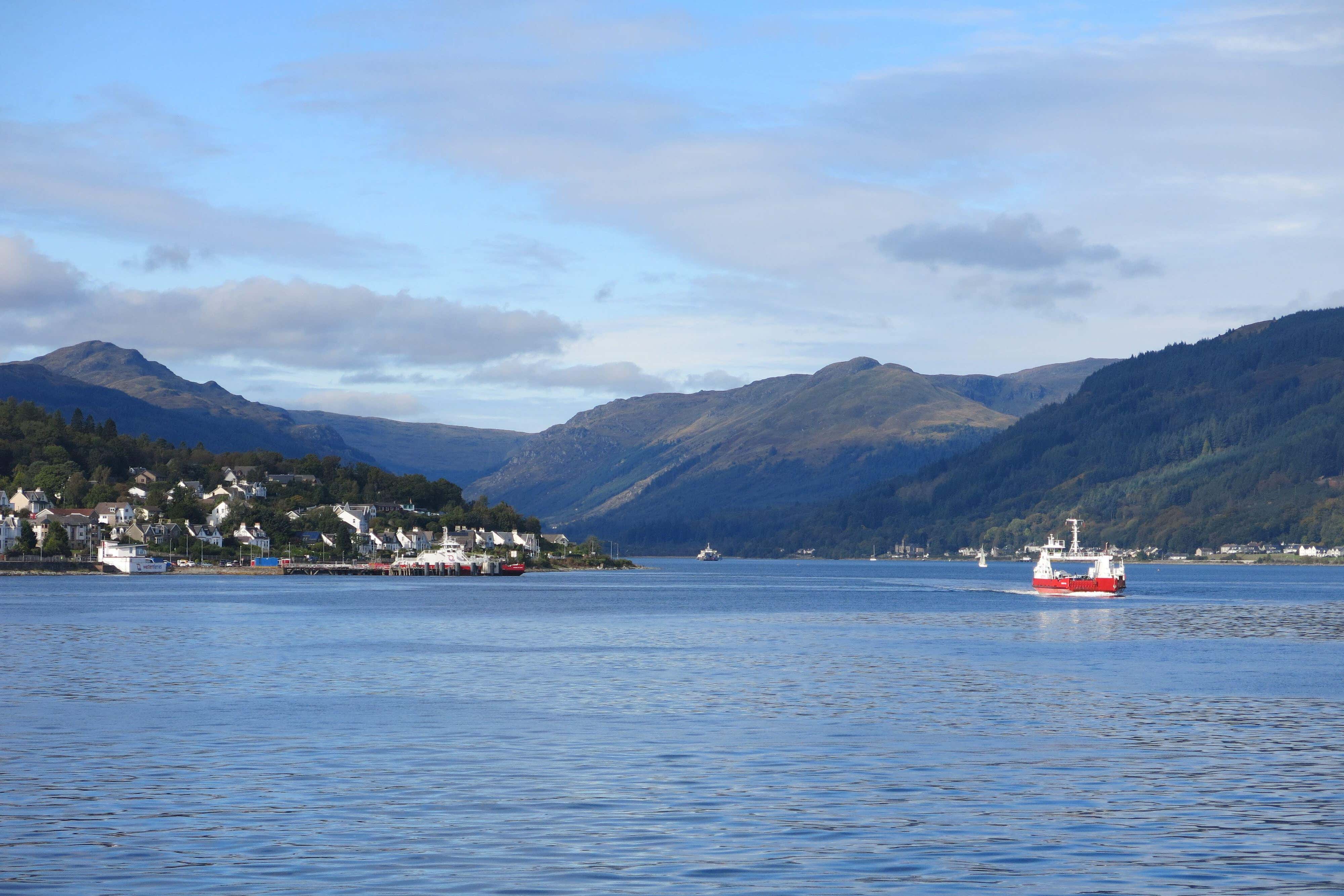 The ferry was crossing the Firth of Clyde between Dunoon, in the background, and Gourock (Kay Ringwood/Alamy/PA)