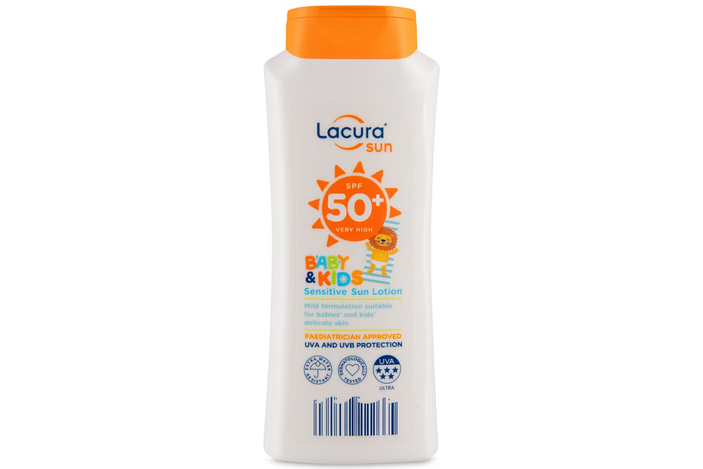 Best kids sunscreen IndyBest review Lacura sun lotion, SPF 50