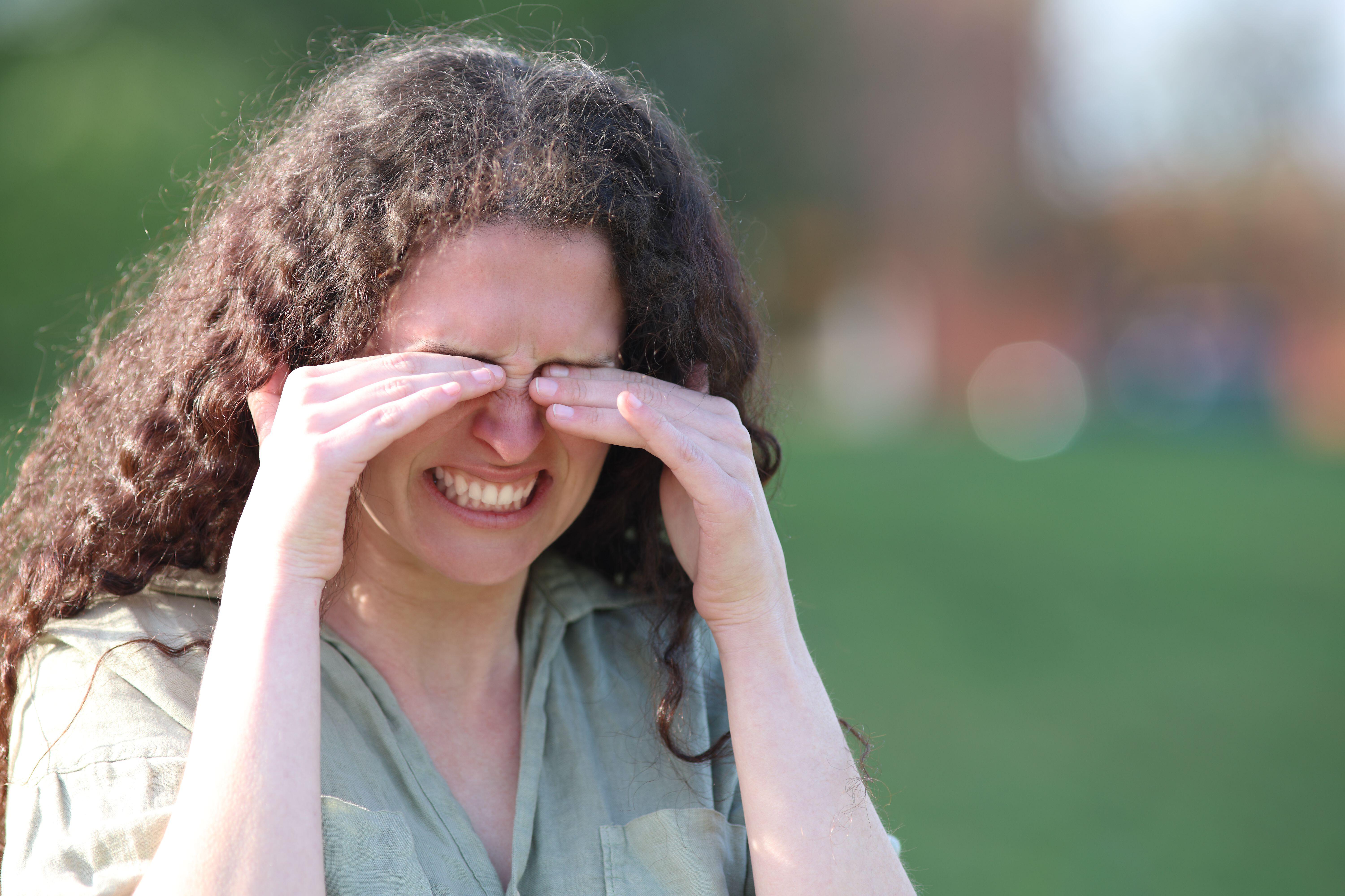 Sore, red and watery eyes could be a sign of UV damage