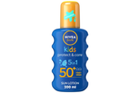 Best kids sunscreen Indybest review Nivea Sun kids’ protect and care coloured sun cream spray, SPF 50+
