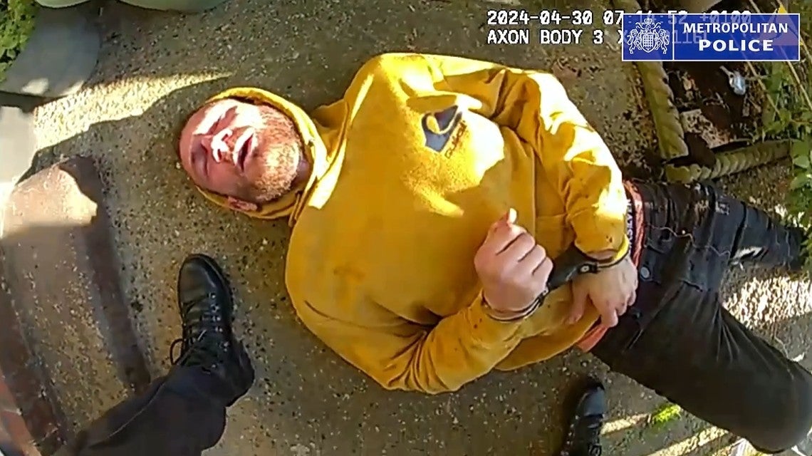 Marcus Arduini Monzo during his arrest