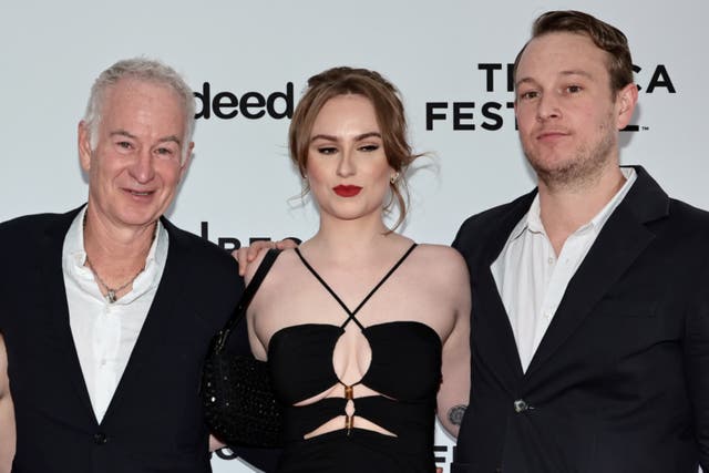 <p>John McEnroe, Anna McEnroe, and Kevin McEnroe attend the ‘McEnroe’ premiere during the 2022 Tribeca Festival at SVA Theater</p>
