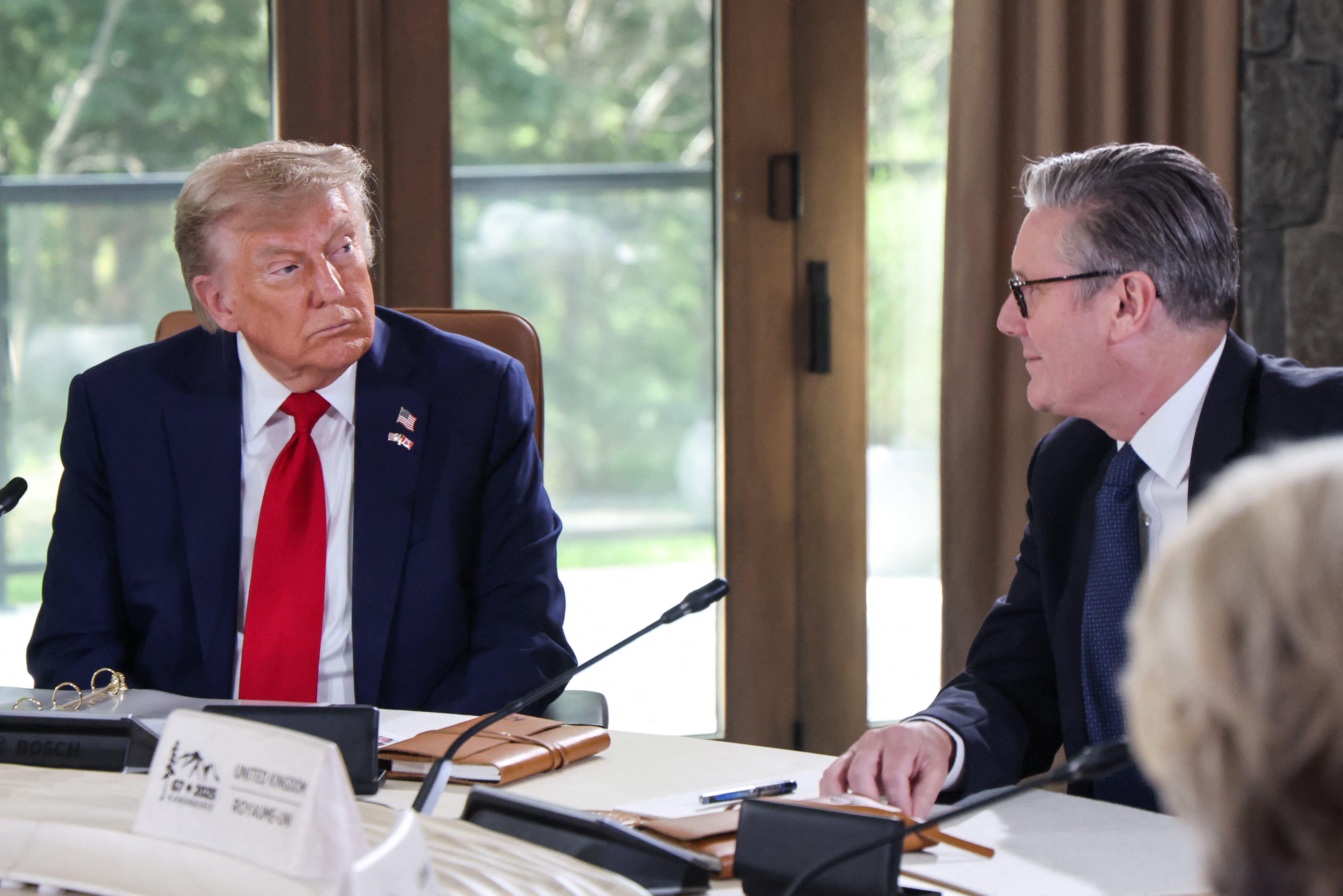 Starmer and Trump on G7