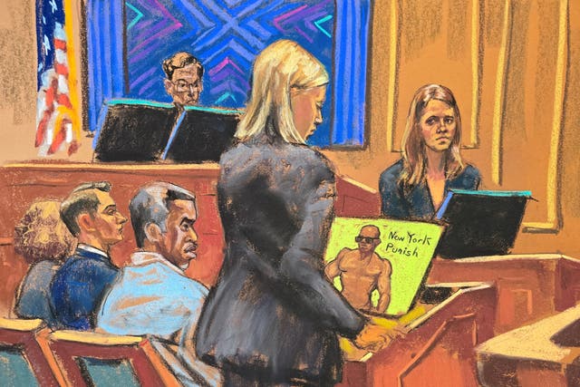 <p>Sean “Diddy” Combs escucha mientras la agente especial DeLeassa Penland testifica sobre registros de hotel, detalles de vuelos y mensajes de texto en su juicio por tráfico sexual</p>