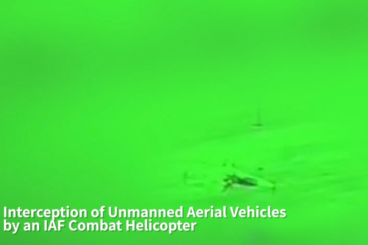 Watch: IDF release footage of Iranian drones being intercepted during deadly strike