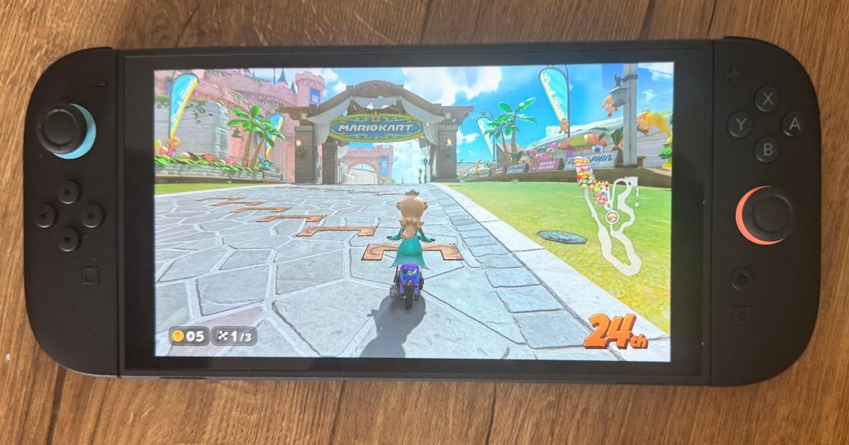 Ultimate Guide: Where to Buy Nintendo Switch 2 UK Stock – The Easiest Way to Find Availability and Restocks 8 Nintendo Switch 2 handheld playing Mario Kart