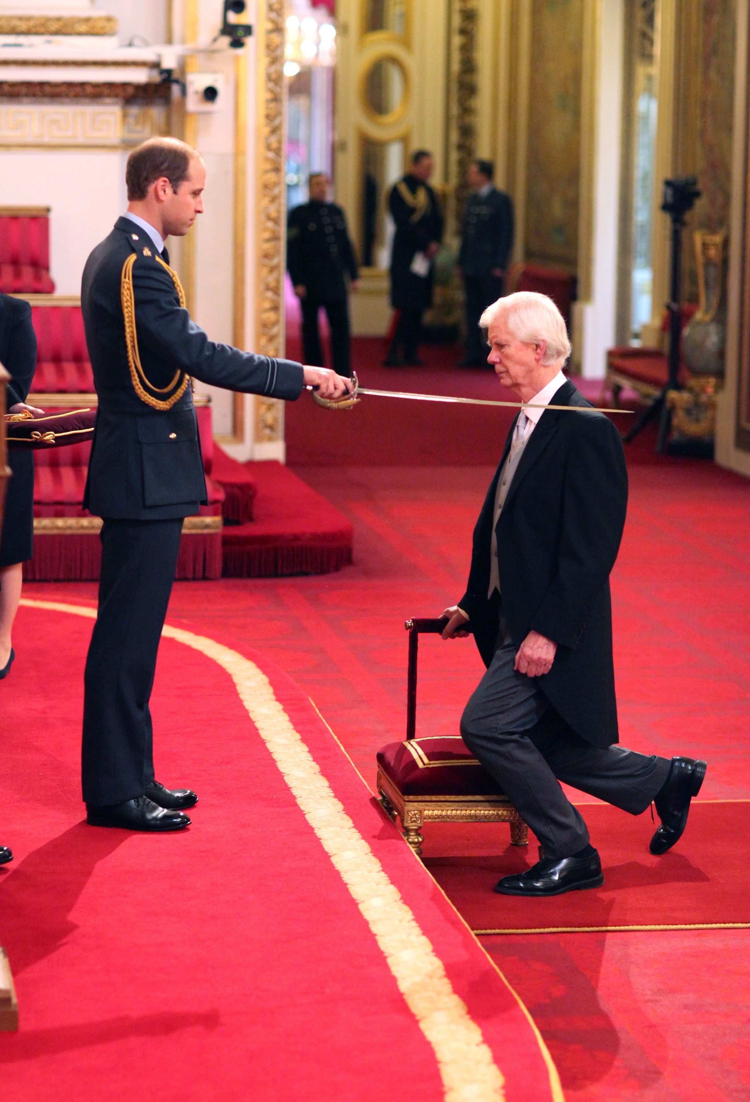 Whittam-Smith was knighted by the Duke of Cambridge at Buckingham Palace, London, in 2015