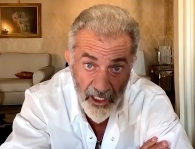 <p>Hollywood actor Mel Gibson calls for the public to overthrow L.A.'s political leadership in an extract from Raymond Arroyo's podcast shown on Fox News on Monday June 16 2025</p>