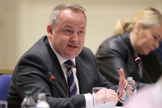 Senedd Conservative leader Darren Millar again raised the issue of a Welsh-only grooming gang inquiry during Plenary (Niall Carson/PA)