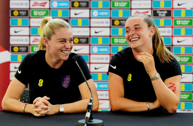 <p>Russo, left, reveals she will be stepping away from social media during Euro 2025 while Ella Toone hopes to help other players relax during the tournament</p>