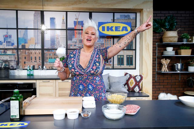<p>Anne Burrell appeared on a number of Food Network programs in the US</p>