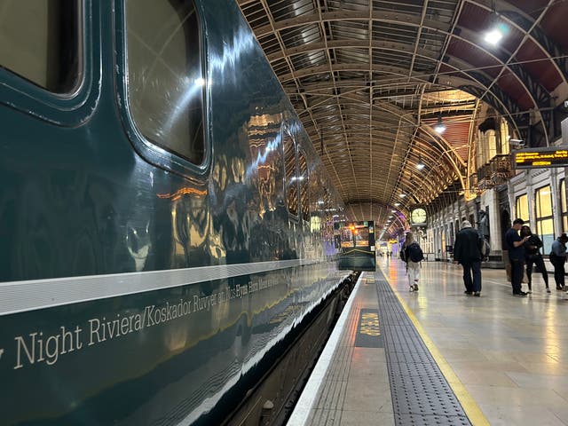 <p>GWR’s Night Riviera sleeper train departs from London Paddington </p>