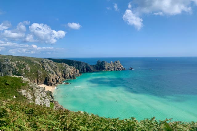 <p>On a sunny day, the bay of Pedn Vounder is described as being like the Caribbean</p>