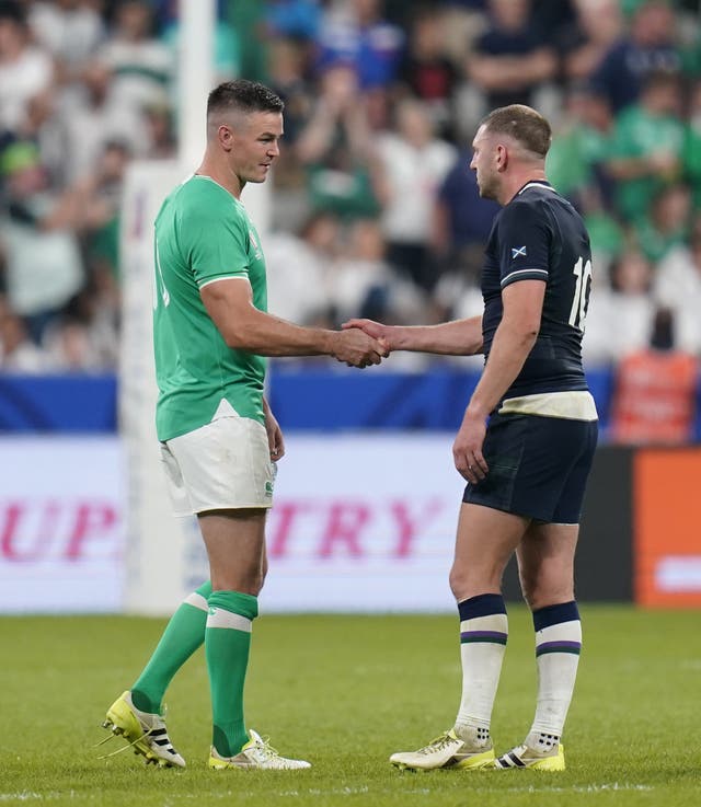<p>Johnny Sexton and Finn Russell have shaken hands and cleared the air according to the Lions coach</p>