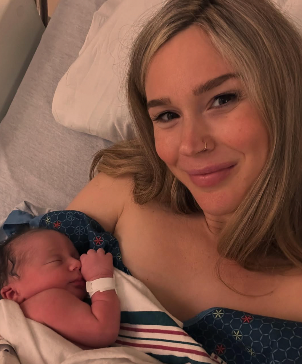 Stone has given birth to her fourth child