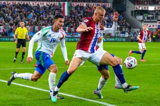 Diego Coppola, left, in action for Italy