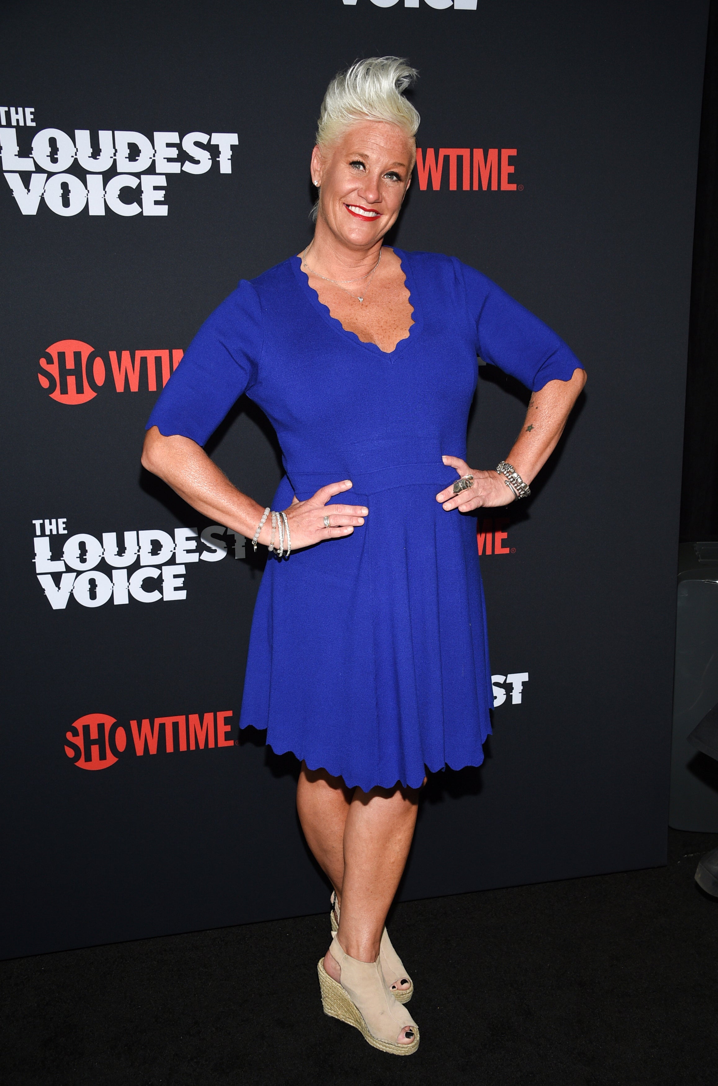 Anne Burrell también fue una autora más vendida de dos libros de cocina