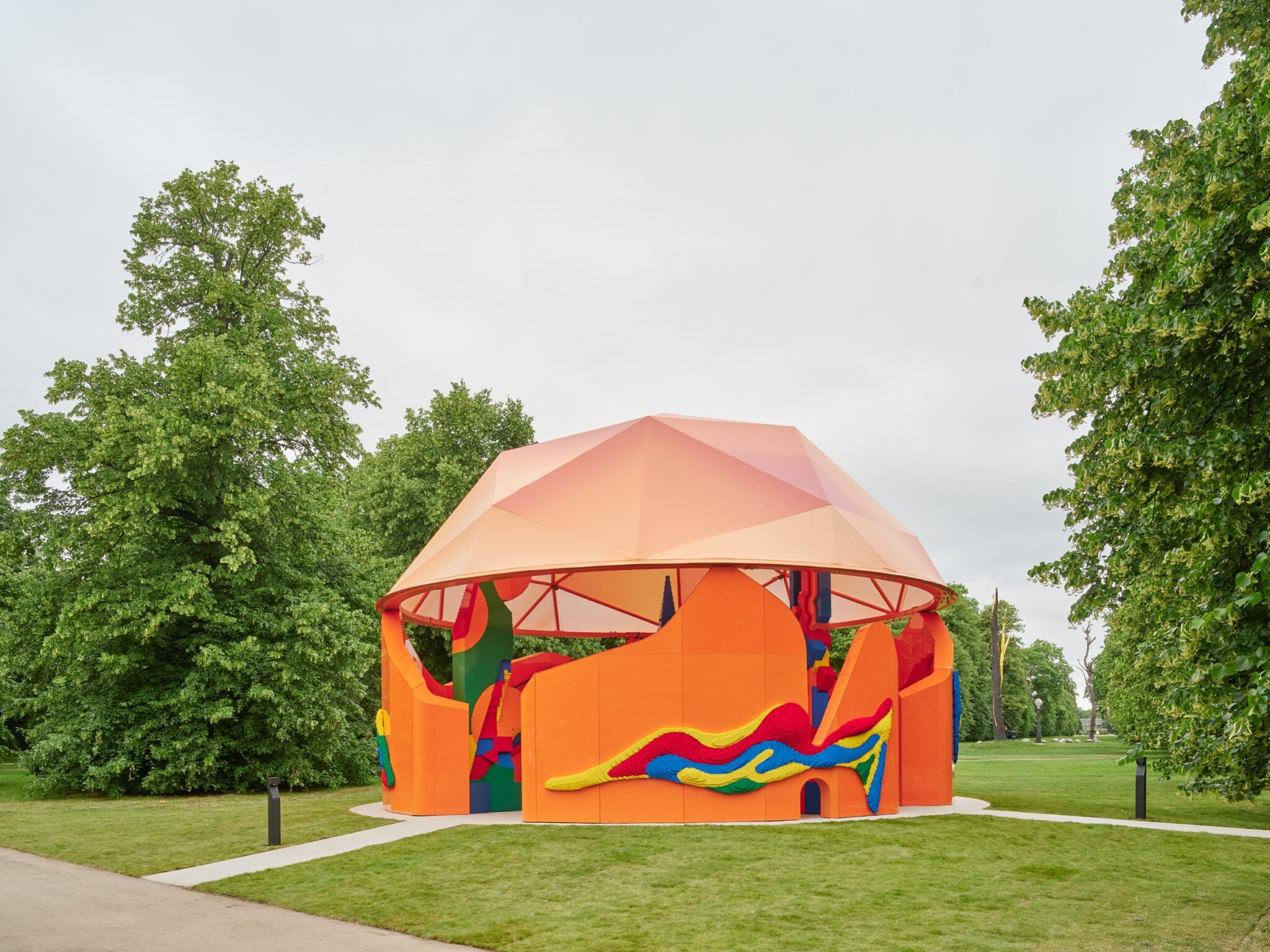 The Play Pavilion is situated in Kensington Gardens