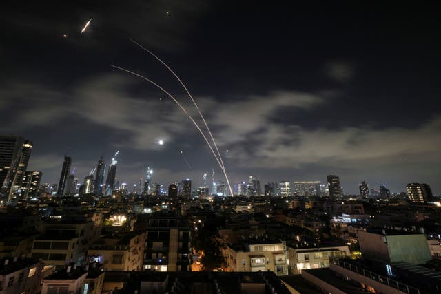 <p>Israel has intercepted more Iranian missiles during the aerial conflict between the two nations (Leo Correa via AP)</p>