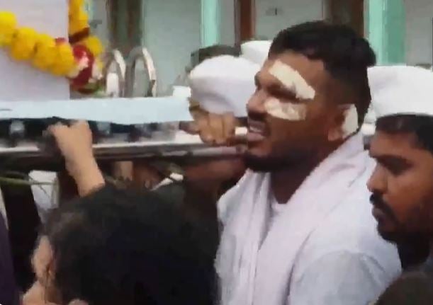 British survivor of Air India crash seen carrying brother’s casket at funeral