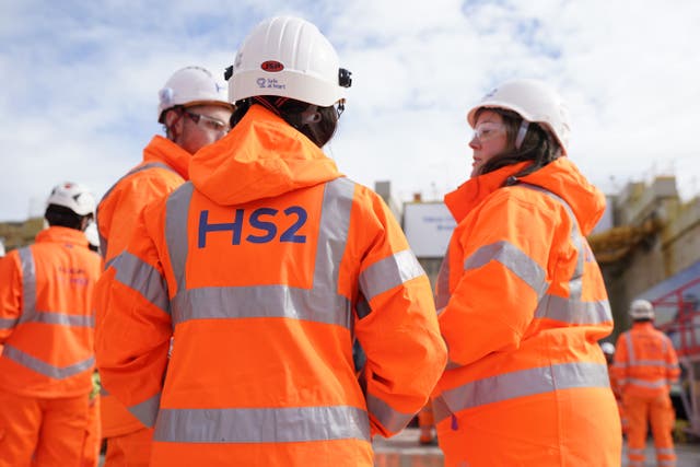 Transport Secretary Heidi Alexander told the Commons there is ‘no route’ to meet the target date of having HS2 services running by 2033 (Andrew Matthews/PA)