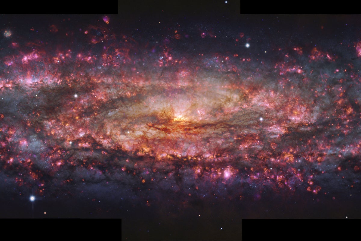 Astronomers create a dazzling, elaborate map of nearby galaxy in thousands of colors