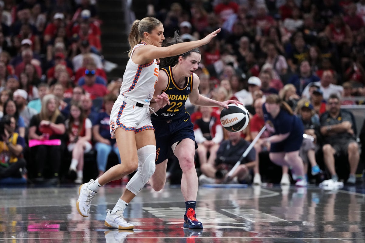 WNBA fans outraged as Marina Mabrey avoids ejection after shoving Caitlin Clark to the ground